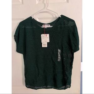 Green Knit Blouse